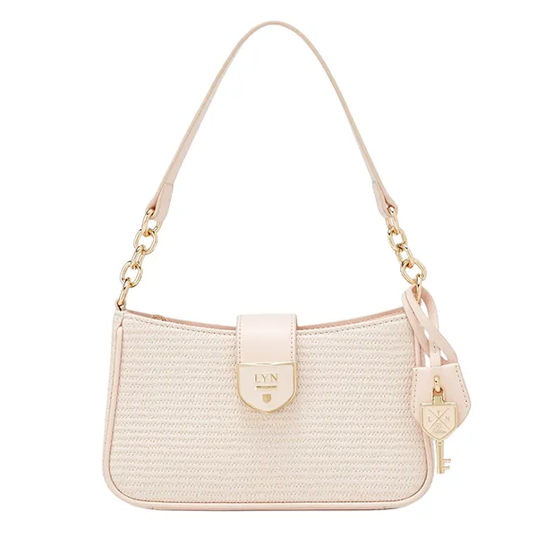 Túi Đeo Vai Nữ Lyn Ray Raw S Shoulder Bag Light Pink LL25SBS330 Màu Hồng Nhạt