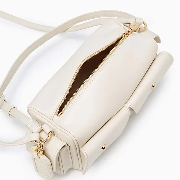 Túi Đeo Vai Nữ Lyn Rockcake Shoulder Bag - Ivory LL25FBT604 Màu Kem - Túi xách - Vua Hàng Hiệu