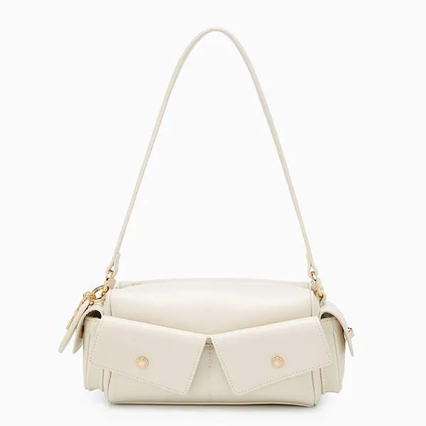 Túi Đeo Vai Nữ Lyn Rockcake Shoulder Bag - Ivory LL25FBT604 Màu Kem - Túi xách - Vua Hàng Hiệu