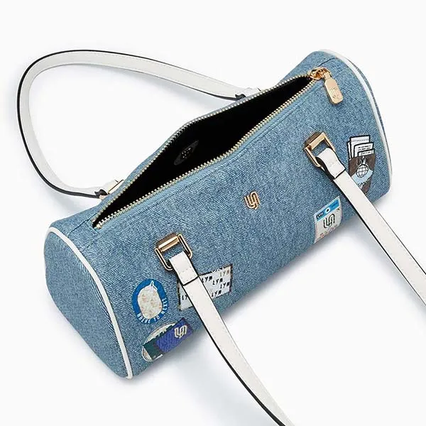 Túi Đeo Vai Nữ Lyn Wander Infinite Duffle S Shoulder Bag - Blue Variation 2 LL25CBM195 Màu Xanh Blue - Túi xách - Vua Hàng Hiệu
