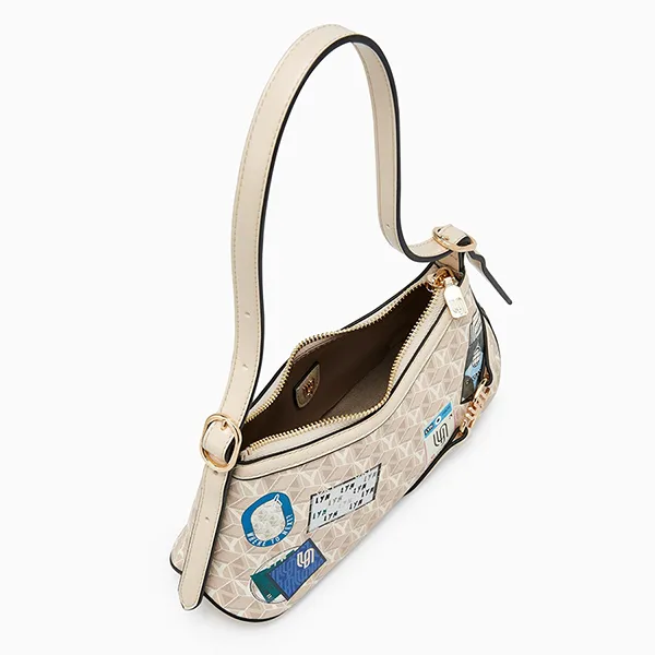 Túi Đeo Vai Nữ Lyn Wander Infinite S Shoulder Bag Beige Variation 2 LL25CBM191 Màu Be - Túi xách - Vua Hàng Hiệu