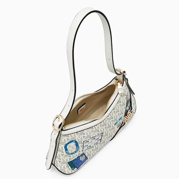 Túi Đeo Vai Nữ Lyn Wander Infinite S Shoulder Bag - White Variation 2 LL25CBM191 Màu Trắng - Túi xách - Vua Hàng Hiệu