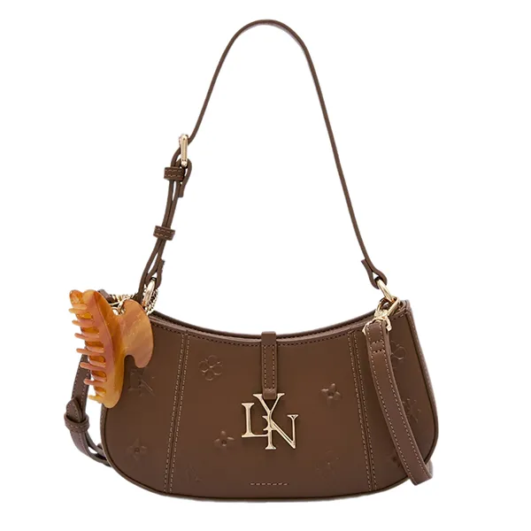 Túi Đeo Vai Nữ Lyn Wendy Brighton Shoulder Bag Brown L25FBWA013 Màu Nâu - Túi xách - Vua Hàng Hiệu
