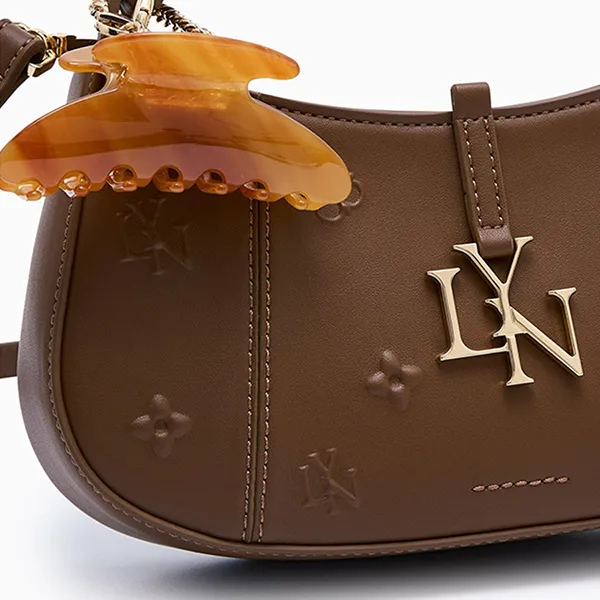 Túi Đeo Vai Nữ Lyn Wendy Brighton Shoulder Bag Brown L25FBWA013 Màu Nâu - Túi xách - Vua Hàng Hiệu