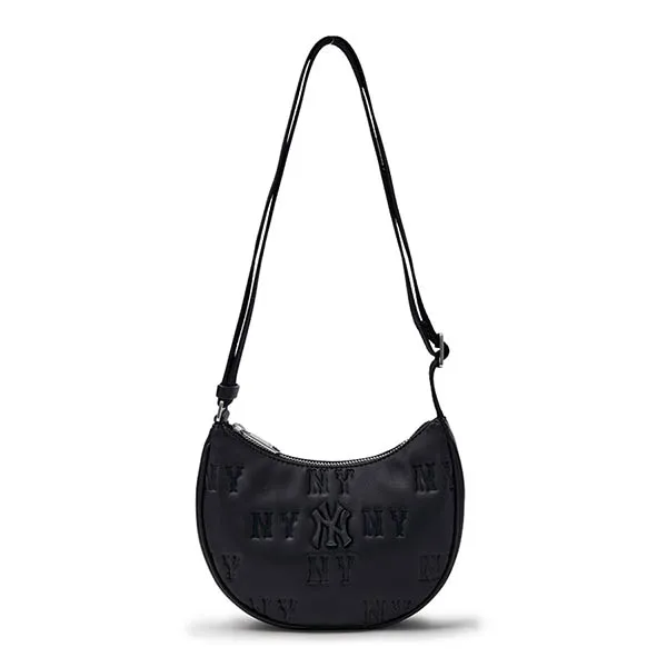 Túi Đeo Vai Nữ MLB Korea Classic Mono New Embo Crossbody New York Yankees Black 3ACRS024N-50BKS Màu Đen