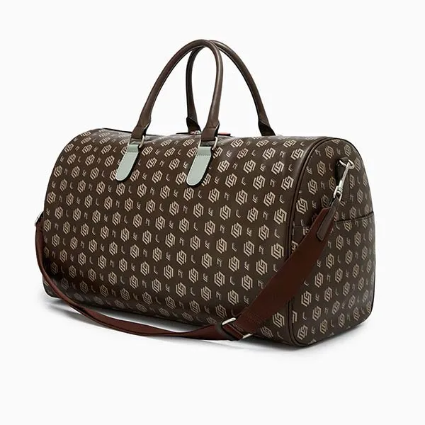 Túi Du Lịch Lyn Dune Montage Overnight Handbag - Dark Brown LL25FBM668 Màu Nâu - Túi xách - Vua Hàng Hiệu