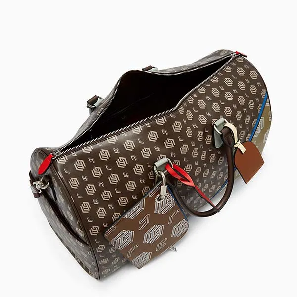 Túi Du Lịch Lyn Dune Montage Overnight Handbag - Dark Brown LL25FBM668 Màu Nâu - Túi xách - Vua Hàng Hiệu