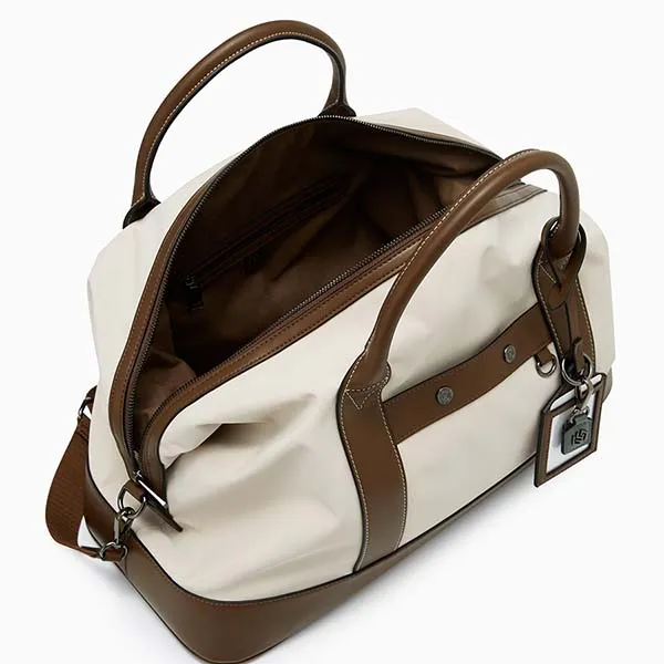 Túi Du Lịch Lyn Echoe Weekend Bag Handbag - Beige LL25FBM654 Màu Be Trắng - Túi xách - Vua Hàng Hiệu