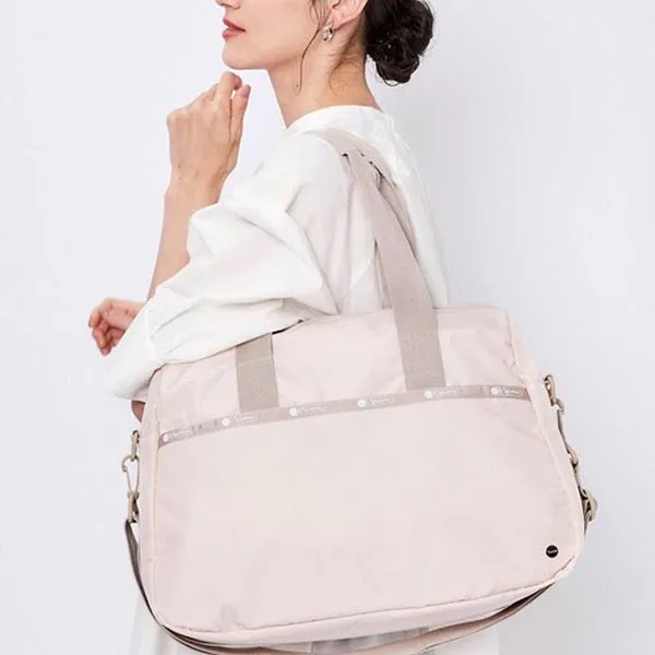 Túi Tote LeSportsac X Chocoii Boston Harper NWT Shoulder Bag, Lightweight Water Proof Fabric Màu Hồng - Túi xách - Vua Hàng Hiệu