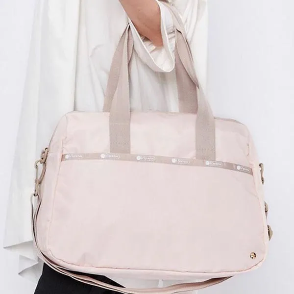 Túi Tote LeSportsac X Chocoii Boston Harper NWT Shoulder Bag, Lightweight Water Proof Fabric Màu Hồng - Túi xách - Vua Hàng Hiệu
