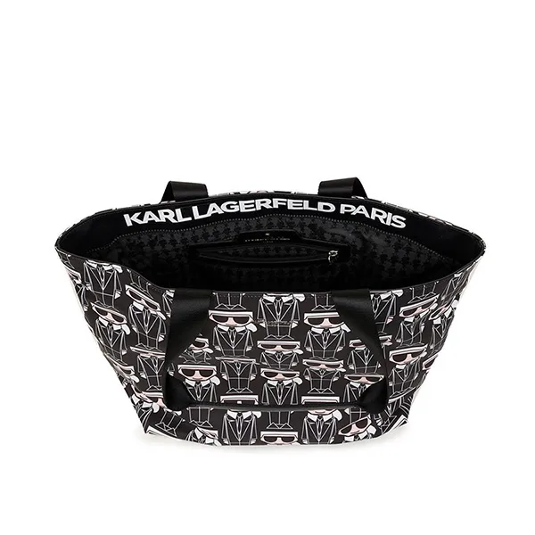 Túi Tote Nữ Karl Lagerfeld Maybelle Amour Màu Đen