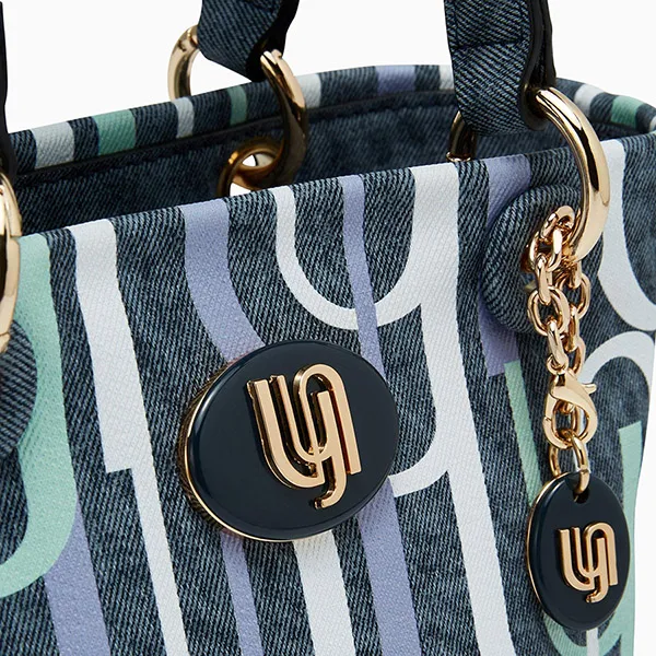Túi Tote Nữ Lyn Bruna Infinite Denim S Tote Bag Printed Blue Variation 2 Màu Xanh - Túi xách - Vua Hàng Hiệu