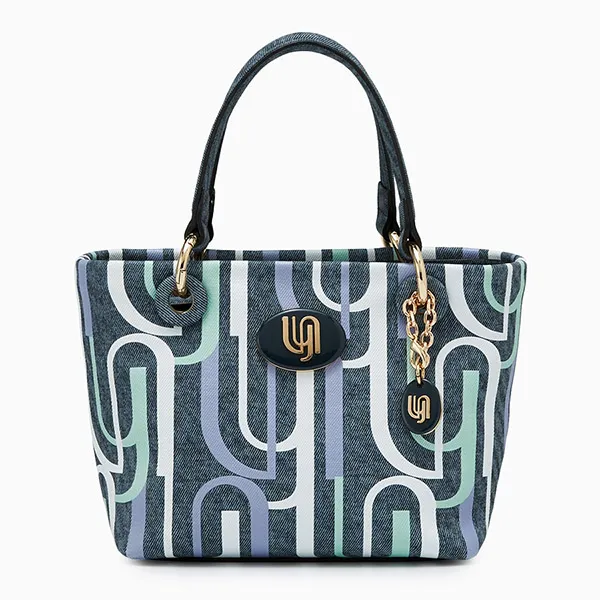 Túi Tote Nữ Lyn Bruna Infinite Denim S Tote Bag Printed Blue Variation 2 Màu Xanh - Túi xách - Vua Hàng Hiệu
