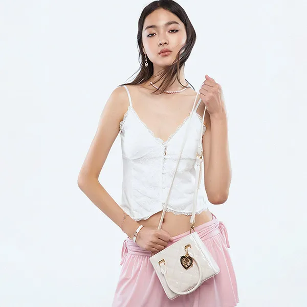 Túi Tote Nữ Lyn Kyoko Tote Bag Ivory LL25CBF025 Màu Trắng