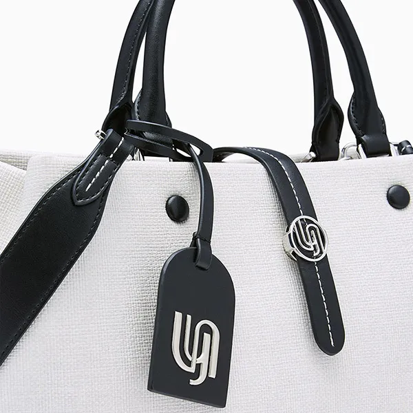 Túi Tote Nữ Lyn Narla Infinite L Tote Bag Black LL25CBM183 Màu Đen Trắng - Túi xách - Vua Hàng Hiệu