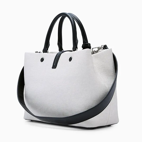 Túi Tote Nữ Lyn Narla Infinite L Tote Bag Black LL25CBM183 Màu Đen Trắng - Túi xách - Vua Hàng Hiệu