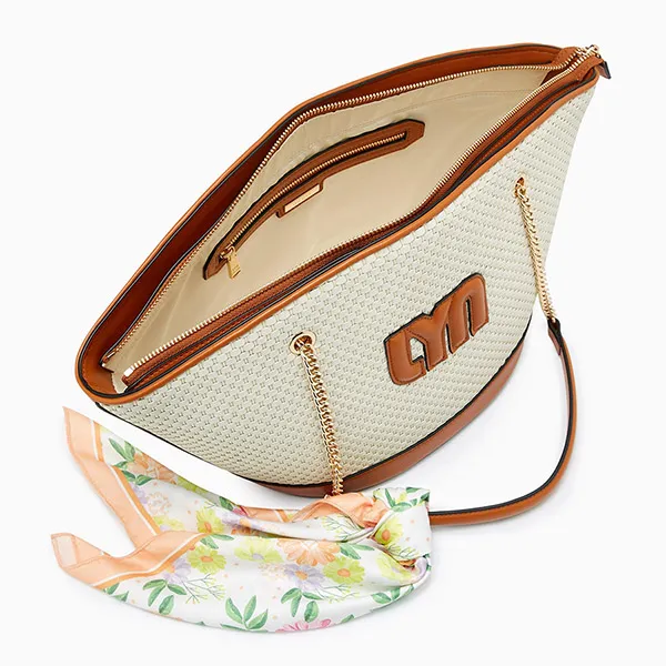 Túi Tote Nữ Lyn Rene M Tote Bag Tan LL25CBF269 Màu Nâu Trắng - Túi xách - Vua Hàng Hiệu