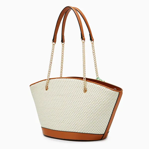 Túi Tote Nữ Lyn Rene M Tote Bag Tan LL25CBF269 Màu Nâu Trắng - Túi xách - Vua Hàng Hiệu