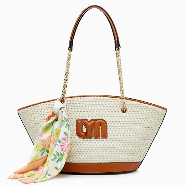 Túi Tote Nữ Lyn Rene M Tote Bag Tan LL25CBF269 Màu Nâu Trắng - Túi xách - Vua Hàng Hiệu
