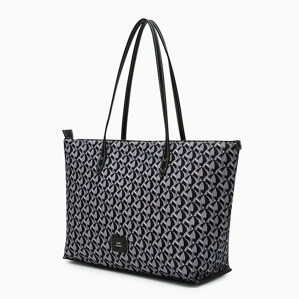 Túi Tote Nữ Lyn Solanory L Tote Bag Black L25FBWA009 Màu Đen - Túi xách - Vua Hàng Hiệu