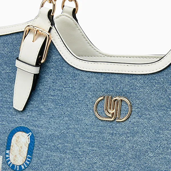 Túi Tote Nữ Lyn Wander Infinite Xl Tote Bag Blue Variation 2 LL25CBM188 Màu Xanh Nhạt - Túi xách - Vua Hàng Hiệu