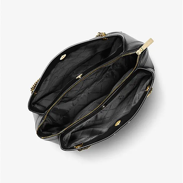 Túi Tote Nữ Michael Kors MK Whitney Medium Quilted Tote Bag 35R4GWHT6U Màu Đen - Túi xách - Vua Hàng Hiệu