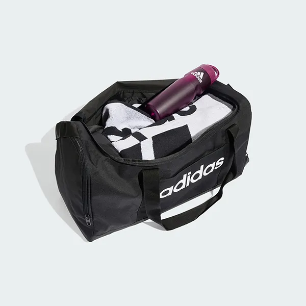 Túi Trống Adidas Linear Duffel Bag Medium JD9555 Màu Đen - Túi xách - Vua Hàng Hiệu