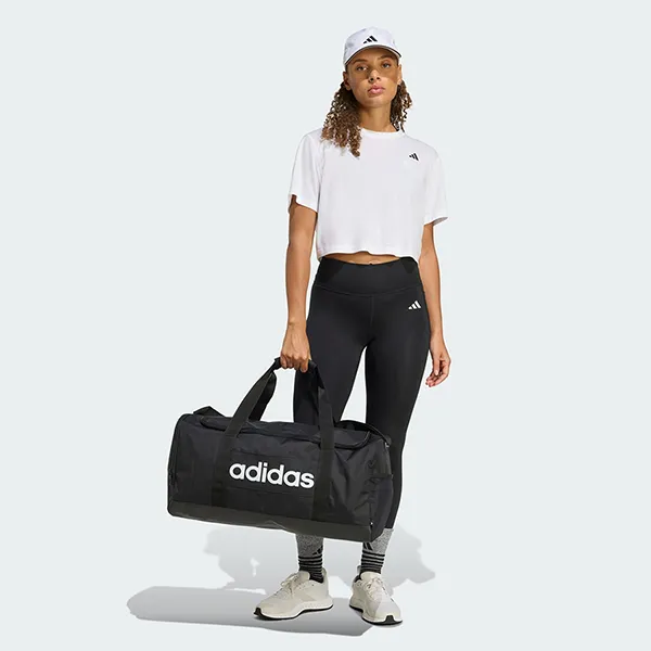 Túi Trống Adidas Linear Duffel Bag Medium JD9555 Màu Đen - Túi xách - Vua Hàng Hiệu