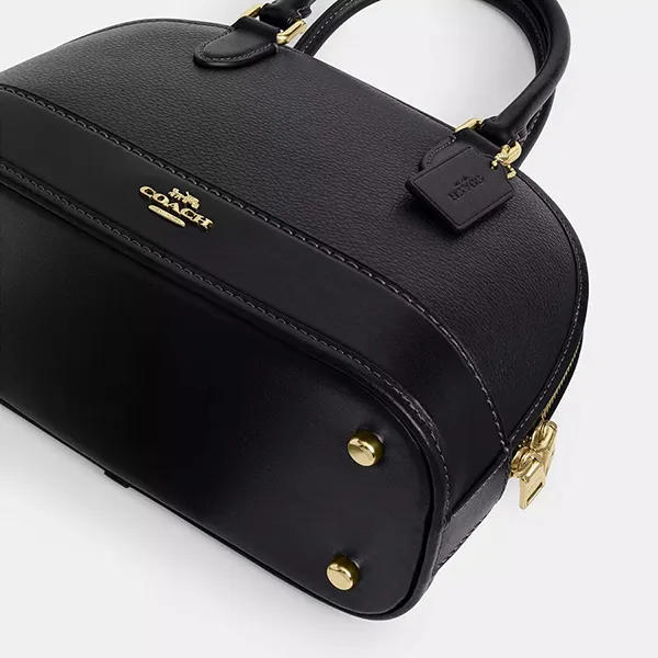 Túi Xách Nữ Coach Sabrina Satchel Bag CAM55 Black Màu Đen