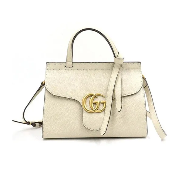 Túi Xách Nữ Gucci Mini Top Handle Bag And Shoulder Bag AA49037 129138505 Màu Trắng - Túi xách - Vua Hàng Hiệu