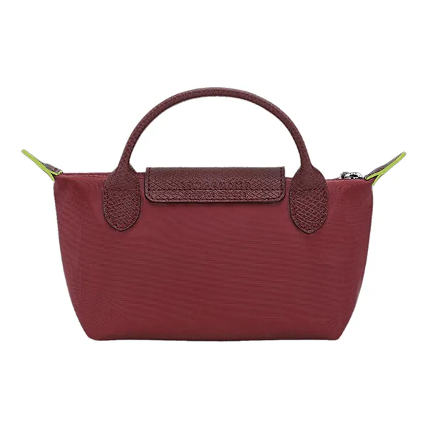 Túi Xách Nữ Longchamp Le Pliage Green Pouch With Handle Grenade Màu Đỏ Lựu - Túi xách - Vua Hàng Hiệu
