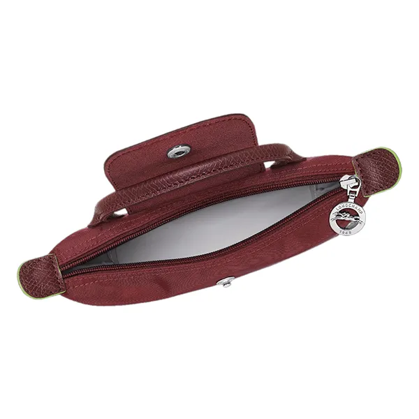 Túi Xách Nữ Longchamp Le Pliage Green Pouch With Handle Grenade Màu Đỏ Lựu - Túi xách - Vua Hàng Hiệu