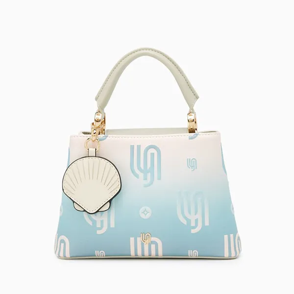 Túi Xách Nữ Lyn Coral Infinite Top Handle Handbag Blue LL25CBM332 Màu Xanh Trắng - Túi xách - Vua Hàng Hiệu