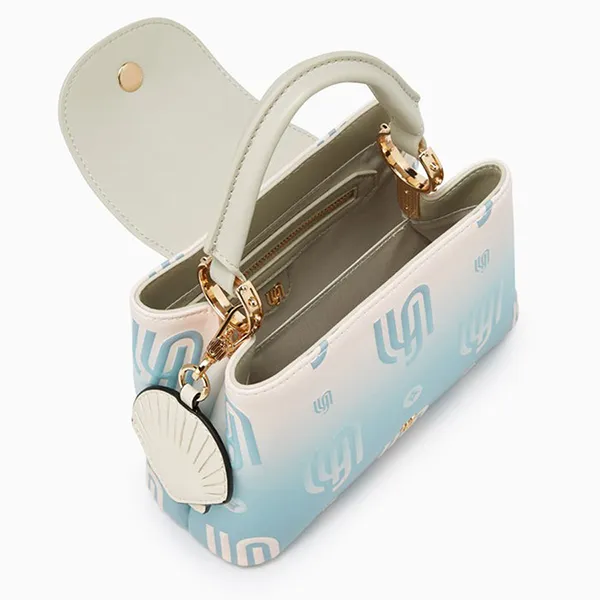 Túi Xách Nữ Lyn Coral Infinite Top Handle Handbag Blue LL25CBM332 Màu Xanh Trắng - Túi xách - Vua Hàng Hiệu