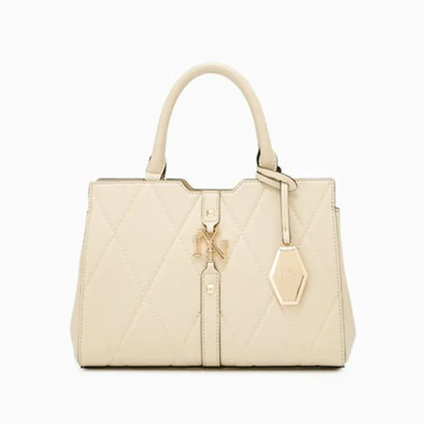 Túi Xách Nữ Lyn Galactiga Quilt M LL24CBS241 Màu Be - Túi xách - Vua Hàng Hiệu