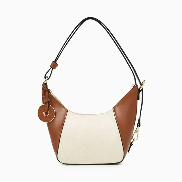 Túi Xách Nữ Lyn Maya Hobo Handbag Light Beige LL25SBF971 Màu Nâu Be