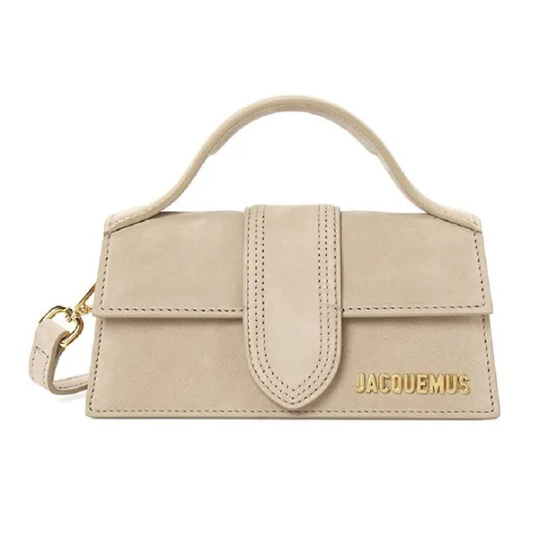 Túi Xách Tay Jacquemus Les Classiques Mini Flap Bag 213BA006-3066-180 Màu Be Đậm - Túi xách - Vua Hàng Hiệu