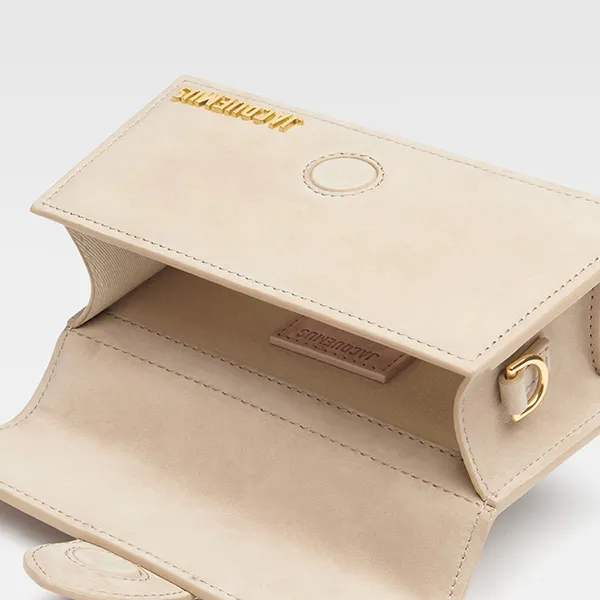Túi Xách Tay Jacquemus Les Classiques Mini Flap Bag 213BA006-3066-180 Màu Be Đậm - Túi xách - Vua Hàng Hiệu