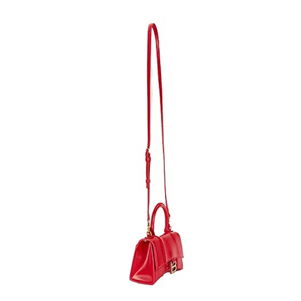 Túi Xách Tay Nữ Balenciaga Hourglass XS Bag 5928331QJ4M6406 Màu Đỏ - Túi xách - Vua Hàng Hiệu