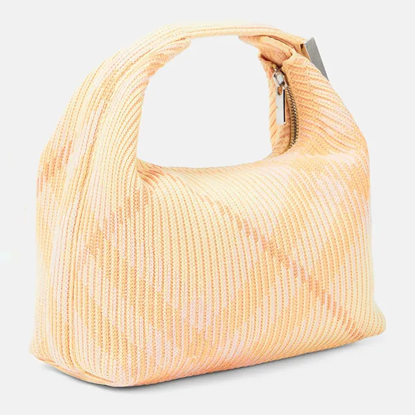 Túi Xách Tay Nữ Burberry Check Mini Peg Duffle Bag Màu Vàng/Hồng