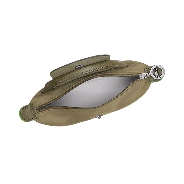 Túi Xách Tay Nữ Longchamp Le Pliage Green Pouch With Handle Artichoke Recycled Canvas Màu Xanh Xám - Túi xách - Vua Hàng Hiệu