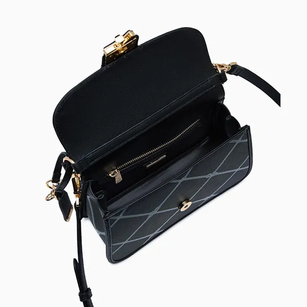 Túi Xách Tay Nữ Lyn Dasha M Crossbody Bag Black LL25CBF294 Màu Đen