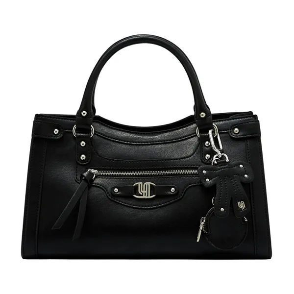 Túi Xách Tay Nữ Lyn Galz Top Handle L Handbag Black LL25FBM631 Màu Đen - Túi xách - Vua Hàng Hiệu