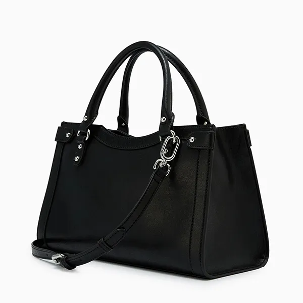 Túi Xách Tay Nữ Lyn Galz Top Handle L Handbag Black LL25FBM631 Màu Đen - Túi xách - Vua Hàng Hiệu