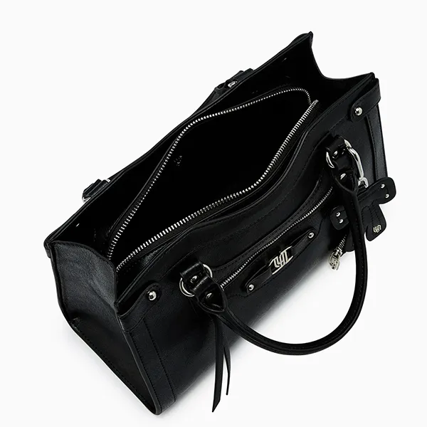 Túi Xách Tay Nữ Lyn Galz Top Handle L Handbag Black LL25FBM631 Màu Đen - Túi xách - Vua Hàng Hiệu