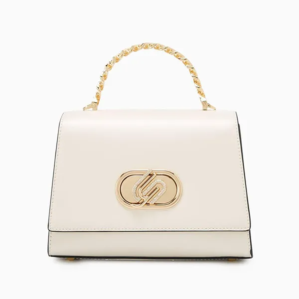 Túi Xách Tay Nữ Lyn Nyxia Infinite Top Handle Handbag Ivory LL25CBM258 Màu Trắng Ngà - Túi xách - Vua Hàng Hiệu
