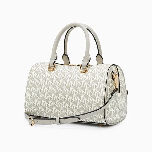 Túi Xách Tay Nữ Lyn Wander Infinite Duffle Crossbody Bag Grey Variation 2 LL25CBM193 Màu Xám Trắng - Túi xách - Vua Hàng Hiệu