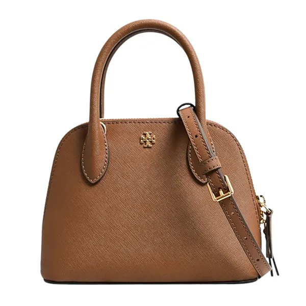 Túi Xách Tay Nữ Tory Burch Emerson Mini Dome Satchel Moose Màu Nâu - Túi xách - Vua Hàng Hiệu