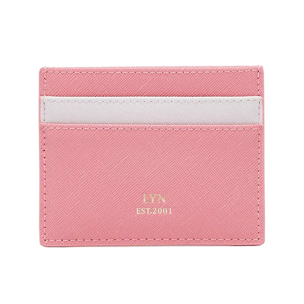Ví Đựng Thẻ Nữ Lyn Babie Multi Card Holder Wallet - Pink Variation 2 LL25CWF059 Màu Hồng - Túi xách - Vua Hàng Hiệu