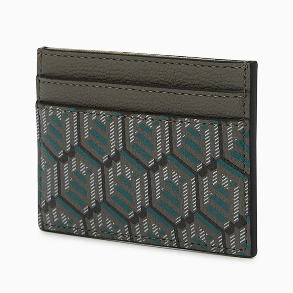 Ví Đựng Thẻ Nữ Lyn Dune Scape S Card Holder Wallet - Dark Green LL25FWM664 Màu Xanh Xám